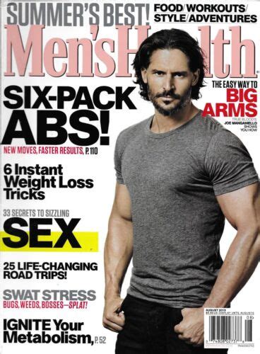 Mens Health Magazine Joe Manganiello Six Pack Abs Weight Loss Workouts