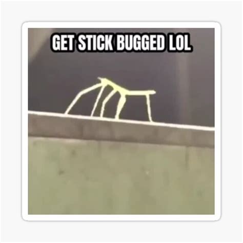 Get Stick Bugged Lol Sticker For Sale By Danielshoebox Redbubble