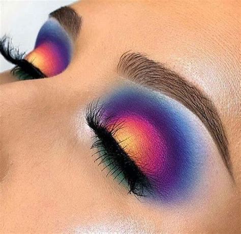 30 Gorgeous Eyeshadow Looks You Need To Try Sunset Makeup Colorful