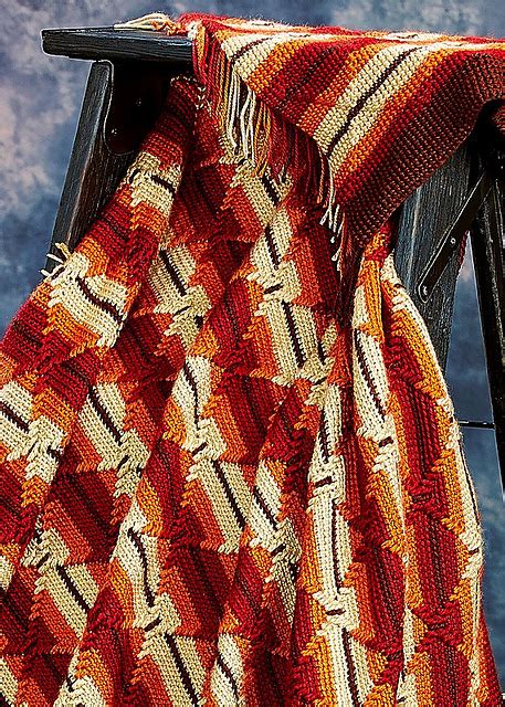 Navajo Indian Diamond Afghan ­ Free Pdf Crochet Pattern