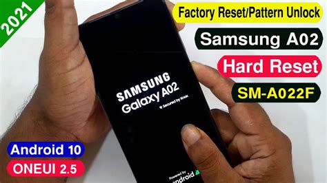 Samsung Galaxy A02 Hard Reset Samsung A02 Sm A022f Factory Reset