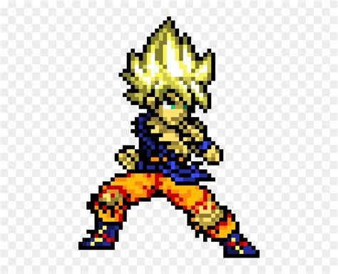 Goku Super Saiyan God Pixel Art