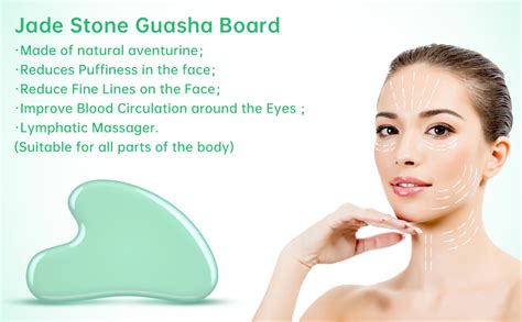 Massage Stones Jade Stone Guasha Board Jade Massage Toolsgua Sha Massage Tooljade Massage