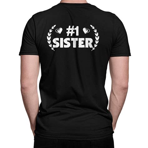 Love Sister Graphic Shirts Funny Sister Unisex Tee Shirt Sister Short Sleeve Tshirt Amazon Ca