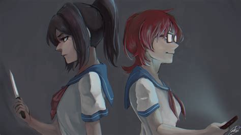 Ayano Aishi Ponytail Redhead Yandere Simulator Sailor Uniform