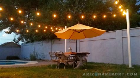 We'll show you a few ways to do it this weekend. 15 Ideas of Hanging Outdoor Cafe Lights