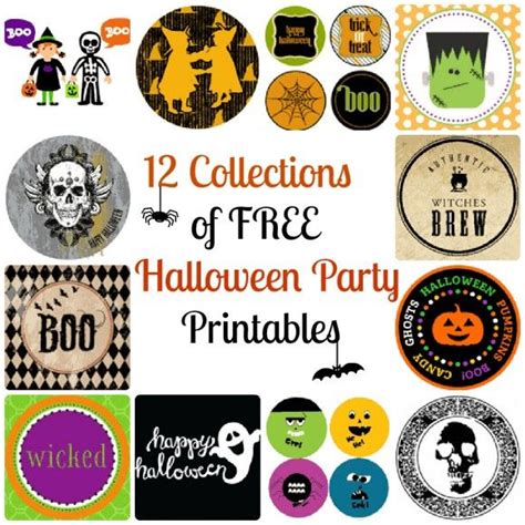 12 Free Halloween Party Printables