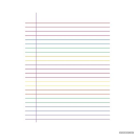 Printable Wide Ruled Paper