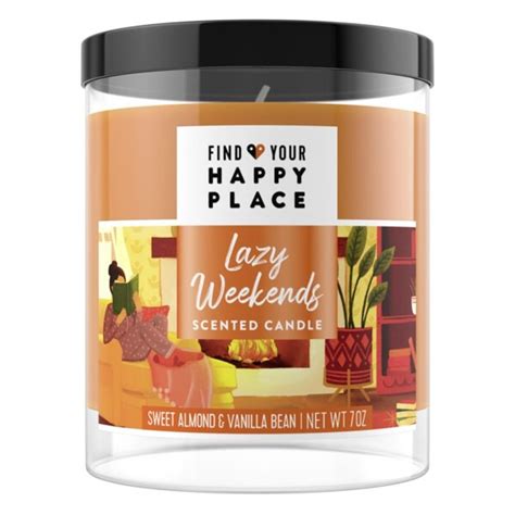Find Your Happy Place Scented Candle For Room Filling Fragrance Sweet