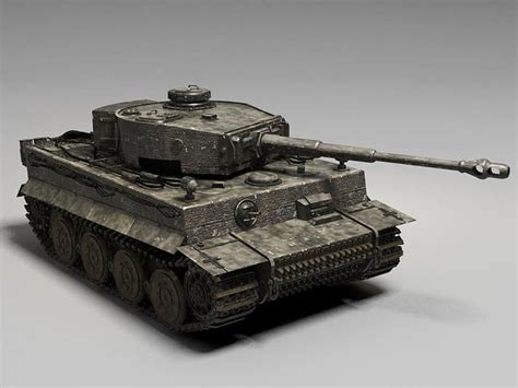 German Tiger Tank Free 3d Model Cgtrader