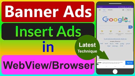 How To Insert Banner Ads In Web View In Android Studio Banner Ads