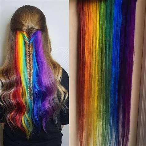 Underlights Peekaboo Highlights Hidden Rainbow Hair Ocean Etsy