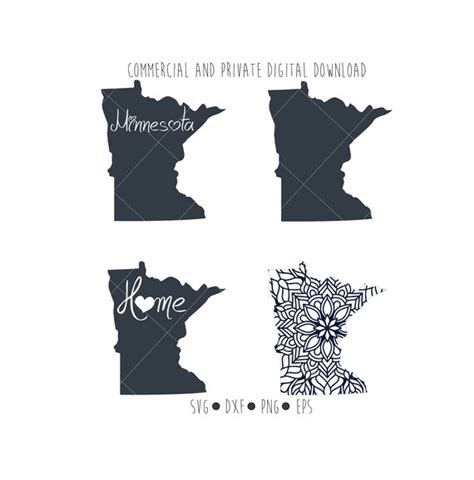 Png Minnesota Outline Cut File For Silhouette Cameo And Cricut Svg