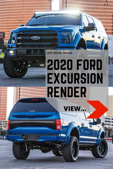 2020 Ford Excursion Render Ford Excursion Excursions Ford Trucks F150