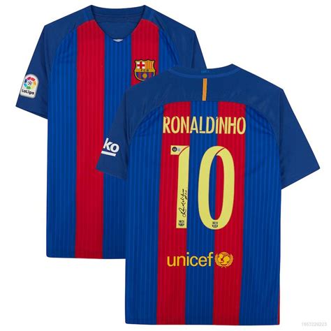 Estar Barcelona Jersey Casa Fútbol Camiseta Ronaldinho Retro Manga