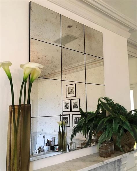 Interior Antiqued Glass Mirror Panels Commissioned To Clients Size And Panel Configuration