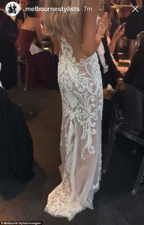 Afl Wag Jessie Habermann Wore Two Oglia Loro Couture Wedding Gowns