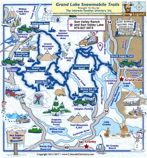 Map Of Grand Lake Colorado Hiking In Map