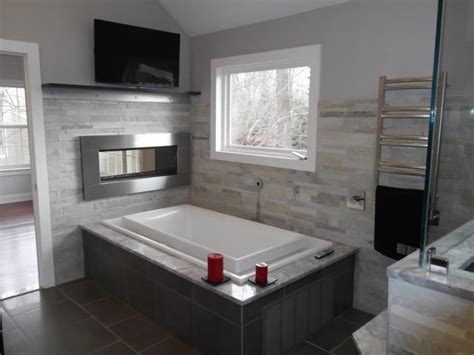 Design Build Pros Using Island Stone Parallels For An Incredible Installation Bathroom Cost