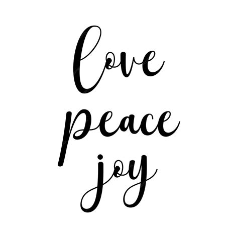 Premium Vector Love Peace Joy Quote Christmas Quote Holiday Saying