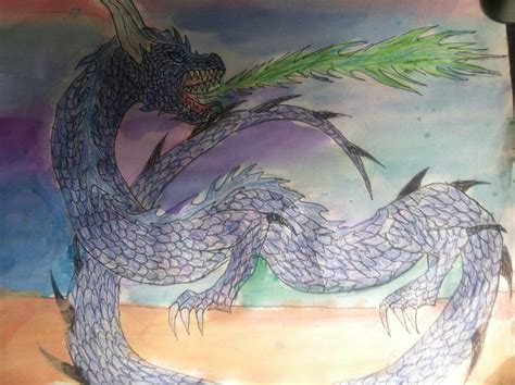 Watercolor Dragon Drawing By Tigereyes Dragoart