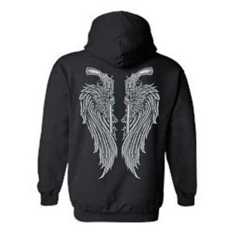 Womensunisex Zip Up Hoodie Beautiful Angel Wings Hoodies Women