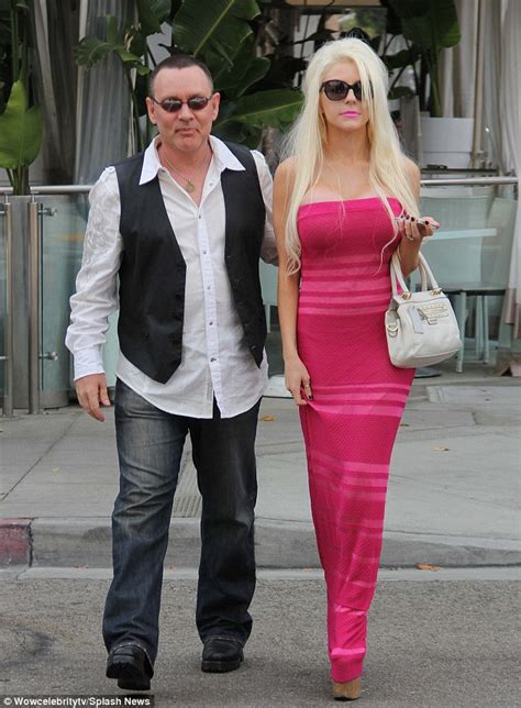 Courtney Stoddens Pink Maxi Dress Barely Covers Her New Dd Implants At