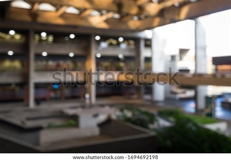 Elegant Modern Office Building Blurring Background Stock Photo
