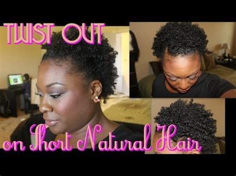 Low twisted buns on african american natural hair. Twist Out on Short Natural Hair #TWA - YouTube