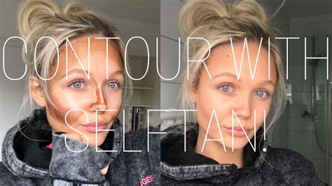 tantour how to contour your face with self tan youtube