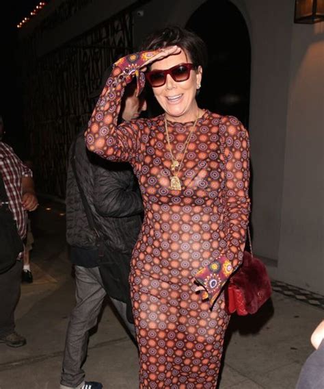 Kris Jenner Flashes Major Cleavage During Night Out Photo