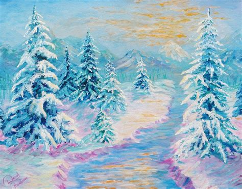 Winter Wonderland Painting By Darrel Henderson