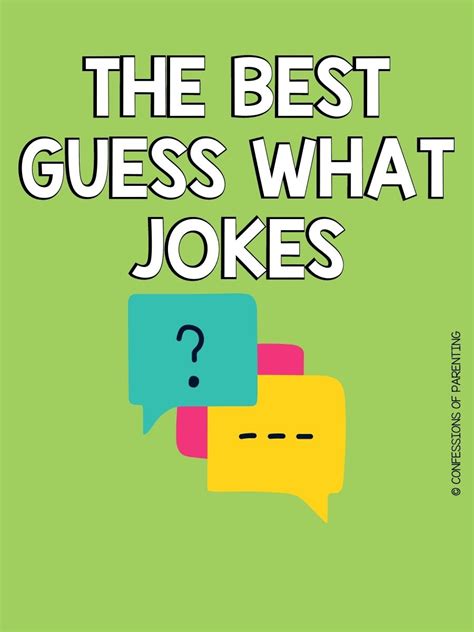 50 Best Guess What Jokes