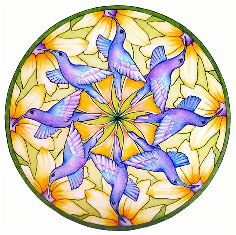 Hummingbird Mandala Mandala Art Art Mandala Drawing