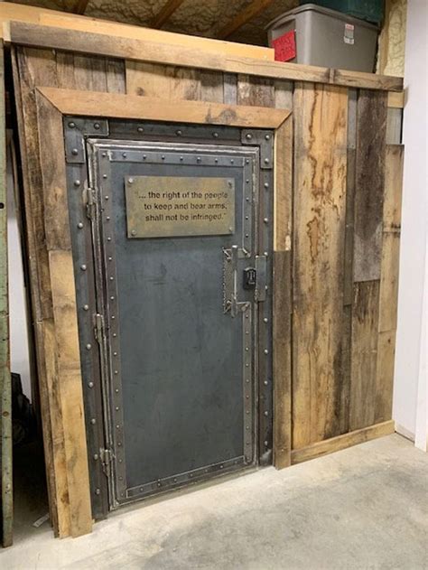 Custom Steel Door Vault Safe Etsy Steel Doors Safe Room Barn Door