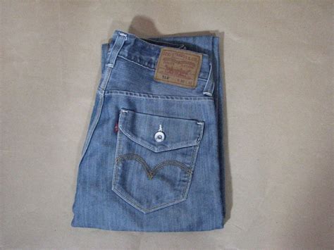 Levis 514 Blue Jeans With Flap Pocket Men 30 32 Light Wash Slim