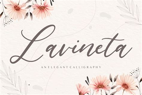 Lavineta Elegant Calligraphy Font By Balpirick Studio