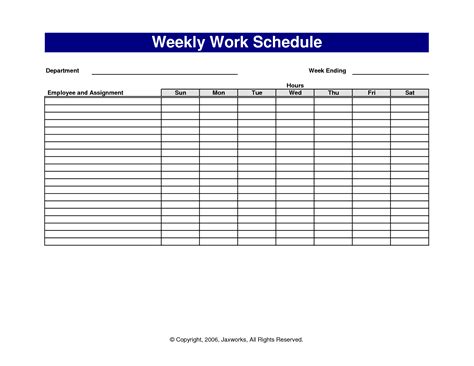 6 Best Images Of Free Printable Office Forms Schedules Printable