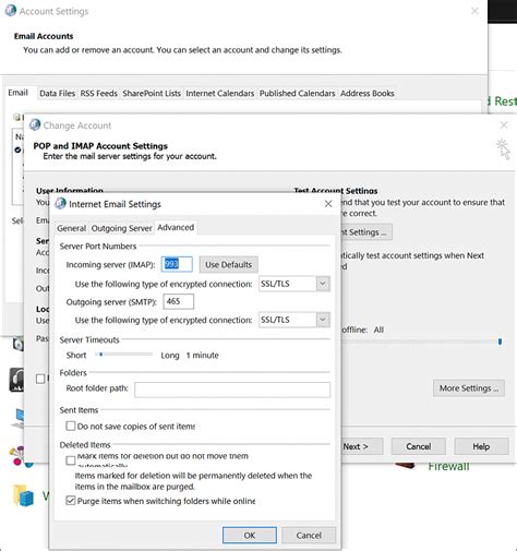 How Do You Change Serverport Setting In Outlook 365 Windows 10 Forums