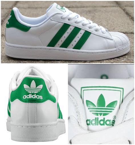 Adidas Superstar Ii Green Stripes Originals Green Adidas Shoes
