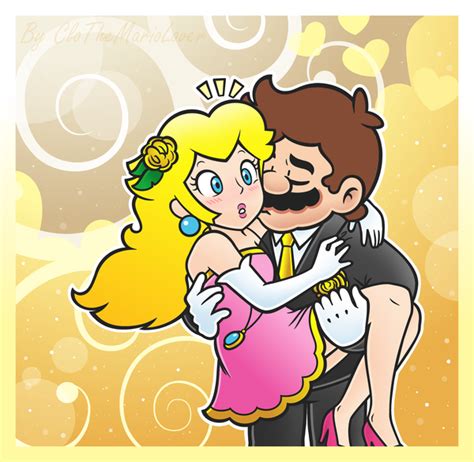 Mario And Princess Peach In Love