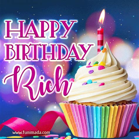 What to gift a rich friend. Happy Birthday Rich - Lovely Animated GIF — Download on ...