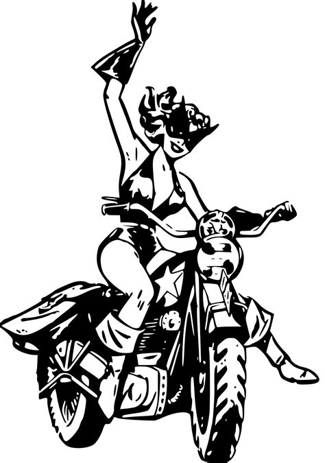 From wikimedia commons, the free media repository. Clipart - Black Cat on motorbike