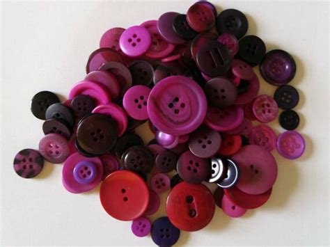 200 Mixed Purple Button Colored Buttons Sewing Buttons