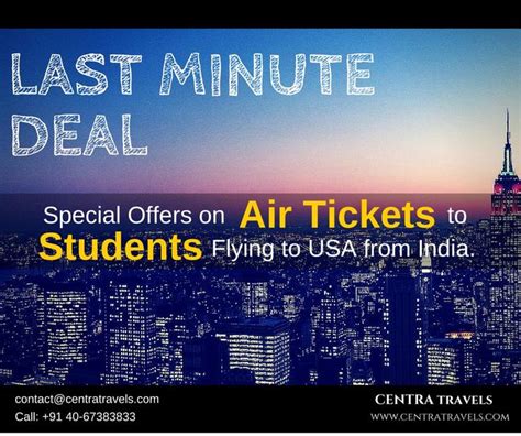 Flying To Usa From India Get Hottest Deals On Last Minute Air Tickets