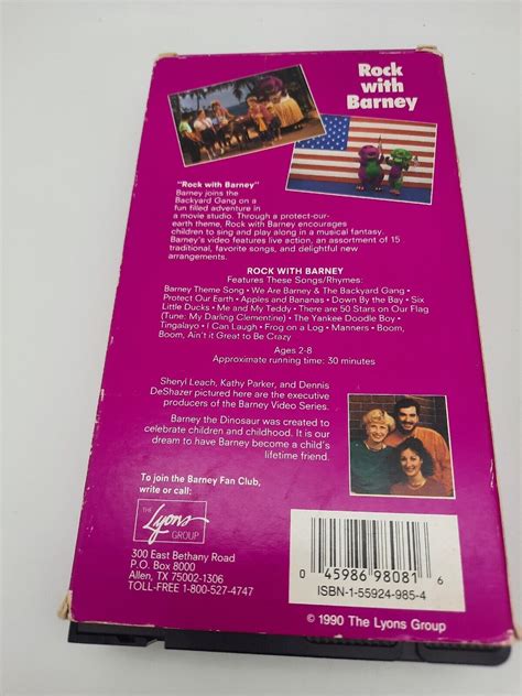 Barney VHS Lot of 3 Barney & Friends Waiting for Santa Rock with Barney