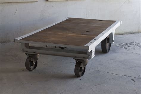 Each cart is a vintage original, with variations in distressing, cracks, finish and wheel construction; Warehouse Wheel Cart | Home decor, Industrial decor ...