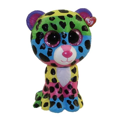 Beanie Boos Mini Boos Collectible Opened Dotty The Rainbow Leopard