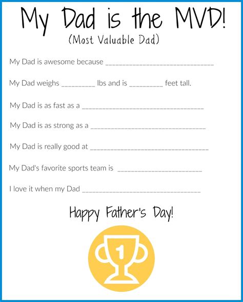 Fathers Day Crafts Kids Can Make For Their Sports Fan Dads Free