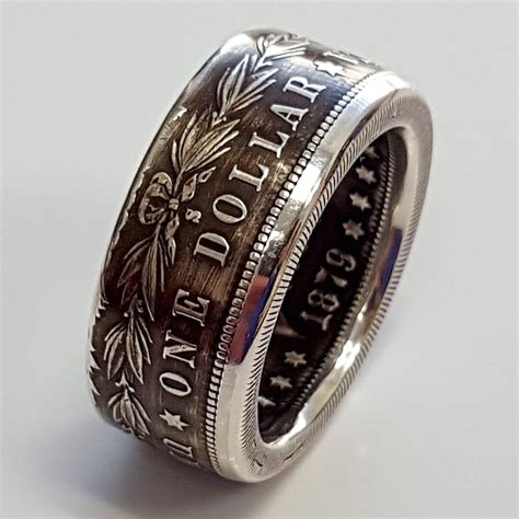 Morgan Silver Dollar Coin Ring Etsy